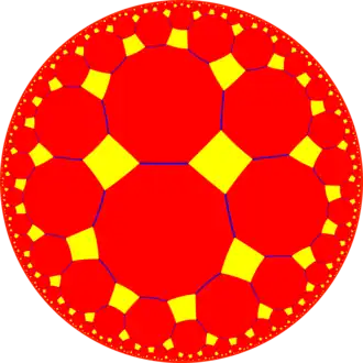 Truncated order-4 hexagonal tiling