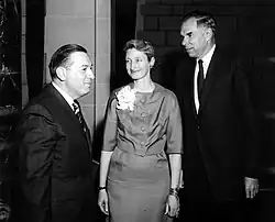 Lawrence Award, 1964. Jacob Bigeleisen, Helen L. Seaborg and Glenn T. Seaborg.