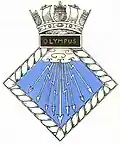 Official badge of HMS Olympus