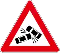 Traffic accident - Croatian road sign