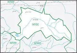 USGS hydrologic unit 18070202 boundary map
