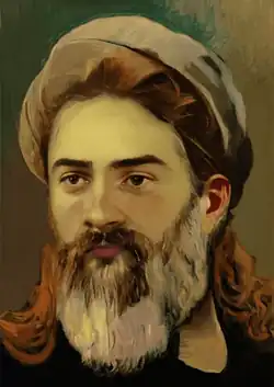 Digital oil portrait painted as Hakim Nizari Quhistani