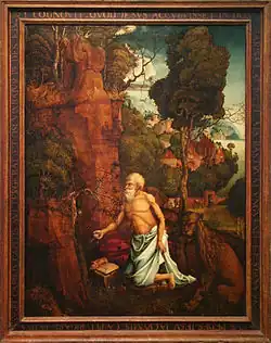 The Penitent St. Jerome in a Landscape by Hans Dürer, National Gallery in Prague
