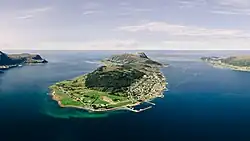 View of Haramsøya, the island that gave the municipality its name