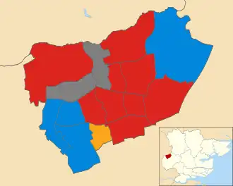 1991 results map
