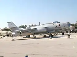 An S.O. 4050 Vautour IIB of 110 Squadron "Knights Of The North" at Ramat David from 1957