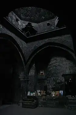 Interior of the gavit.