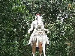 A statue of another brother who built Kathgola.