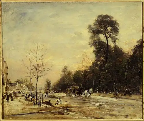 La route de la Révolte, le soir