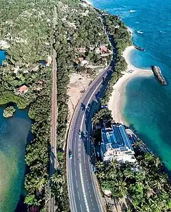 Aerial view of Hikkaduwa