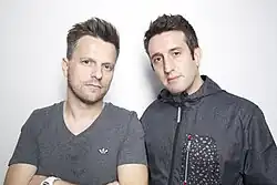 Greg Stainer & Olly Wood AKA Hollaphonic press photo taken in 2014