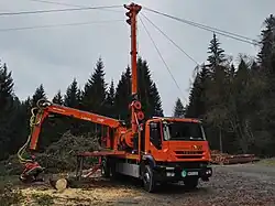 6x4 Wood harvester near Ottomühle, Germany