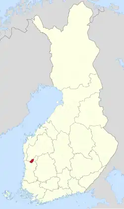 Location of Honkajoki in Finland