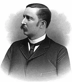 A headshot illustration of Hosea H. Rockwell