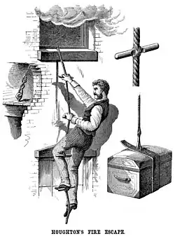 Houghton's portable fire escape 1877