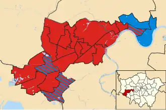 Hounslow 2022 results map