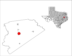 Location of Crockett, Texas