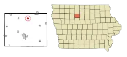 Location of Livermore, Iowa