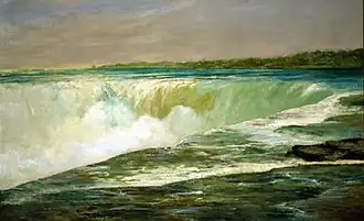Niagara Falls, 1878, one of his last paintings