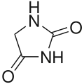 Skeletal formula of hydantoin