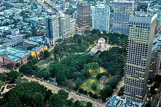 Hyde Park, Sydney, Australia, the oldest public parkland in Australia