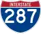 Interstate 287 marker
