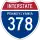 Interstate 378 marker