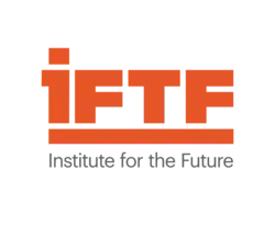 "IFTF / Institute for the Future" in orange on a white background.
