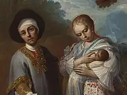 De español, Alvina, Torna atrás (cropped), c. 1760. Juan Patricio Morlete Ruiz.