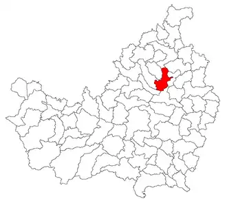 Location in Cluj County