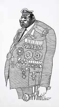 Image 68Idi Amin caricature, by Edmund S. Valtman (edited by Durova) (from Wikipedia:Featured pictures/Artwork/Others)