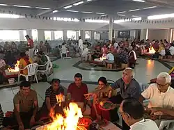 Maharudra rituals taking place in Mombasa.