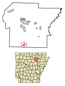 Location of Pleasant Plains in Independence County, Arkansas