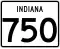 State Road 750 marker