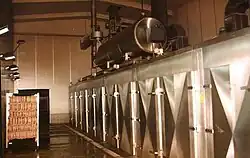 An industrial smokehouse in Poland.