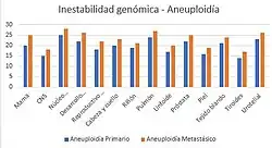 Metastatic tumors present greater genomic instability compared to primary tumors.