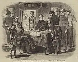 Interview between Admiral Lyons and Admiral Bruat on Board the Royal Albert, prior to the attack on Kinburn, 17 October 1855