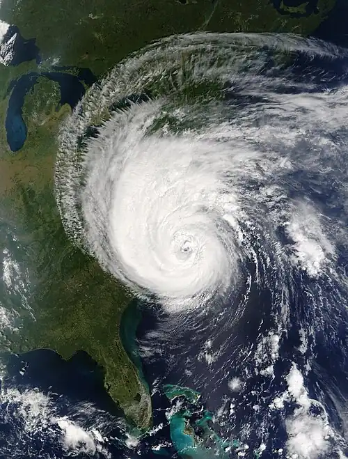 Hurricane Isabel satellite (September 2008)