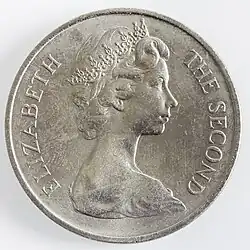 Obverse: Effigy of Queen Elizabeth II