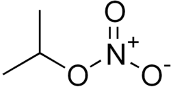 Skeletal formula of isopropyl nitrate
