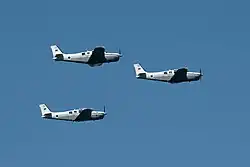 Beechcraft Bonanzas of 100 Squadron, flying over Israel in 2023 on Independence Day