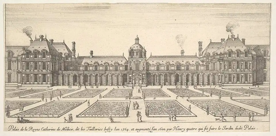 The Tuileries Palace in the 17th century
