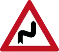 Curve right and then left