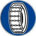 Snow chains compulsory (formerly used )