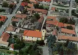 Aerial photograph of Izsák