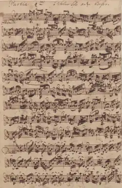 Autograph manuscript of musical score