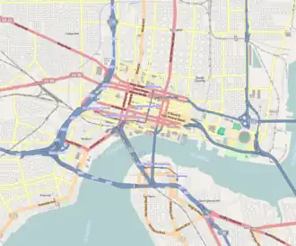 1 Independent Square (Jacksonville) is located in Central Jacksonville