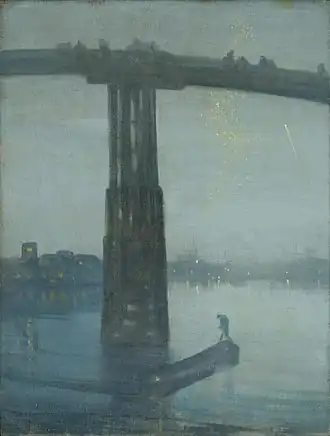 Nocturne: Blue and Gold – Old Battersea Bridge Whistler, c. 1872–75
