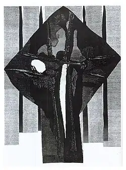 Author's tapestry Stele - Scar, 300 × 220 cm, 1970