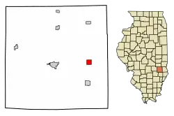 Location of Willow Hill in Jasper County, Illinois